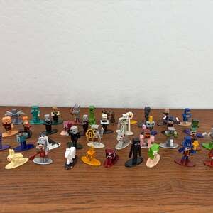 Lot of 50 Minecraft Nano Metalfigs Die-Cast Figures Played With Condition